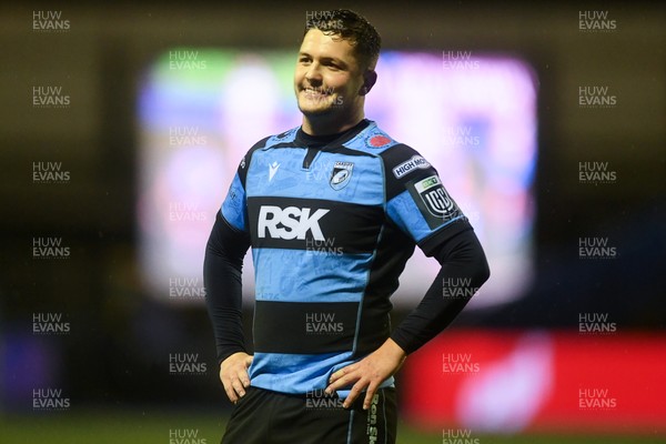240126 - Cardiff Rugby v Benetton Rugby - United Rugby Championship - Callum Sheedy of Cardiff Rugby