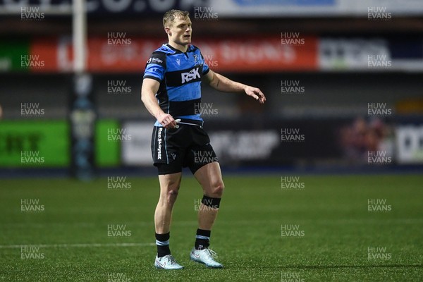 240126 - Cardiff Rugby v Benetton Rugby - United Rugby Championship - Aled Davies of Cardiff Rugby