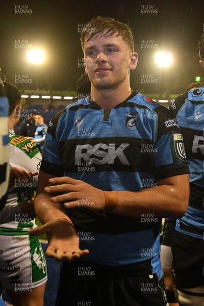 240126 - Cardiff Rugby v Benetton Rugby - United Rugby Championship - Alex Mann of Cardiff Rugby at full time