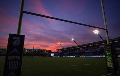 111025 - Cardiff Rugby v Connacht Rugby, United Rugby Championship - A general view of the Cardiff Arms Park ahead of the match