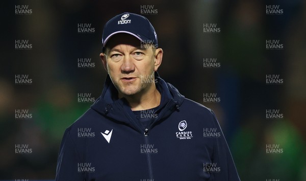 111025 - Cardiff Rugby v Connacht Rugby, United Rugby Championship - Cardiff Rugby head coach Corniel van Zyl