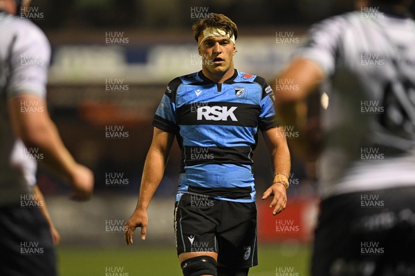 111025 - Cardiff Rugby v Connacht - United Rugby Championship - Teddy Williams of Cardiff Rugby