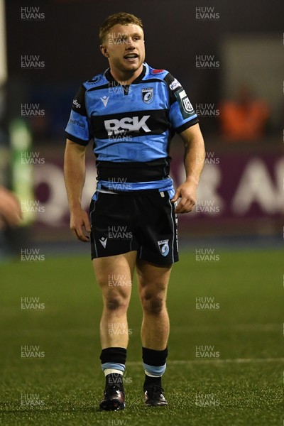 111025 - Cardiff Rugby v Connacht - United Rugby Championship - Tom Bowen of Cardiff Rugby