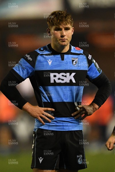 111025 - Cardiff Rugby v Connacht - United Rugby Championship - Jacob Beetham of Cardiff Rugby
