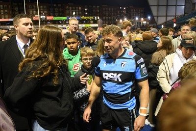 150526 - Cardiff Rugby v DHL Stormers - United Rugby Championship - Leigh Halfpenny of Cardiff Rugby at full time