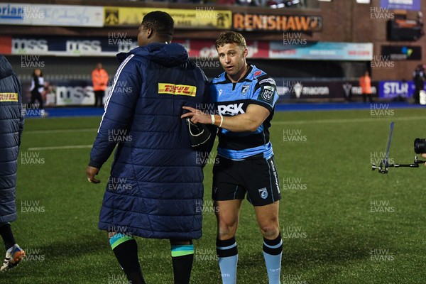 150526 - Cardiff Rugby v DHL Stormers - United Rugby Championship - Leigh Halfpenny of Cardiff Rugby at full time