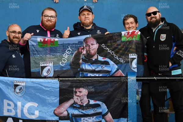 150526 - Cardiff Rugby v DHL Stormers - United Rugby Championship - Corey Domachowski of Cardiff Rugby with fans