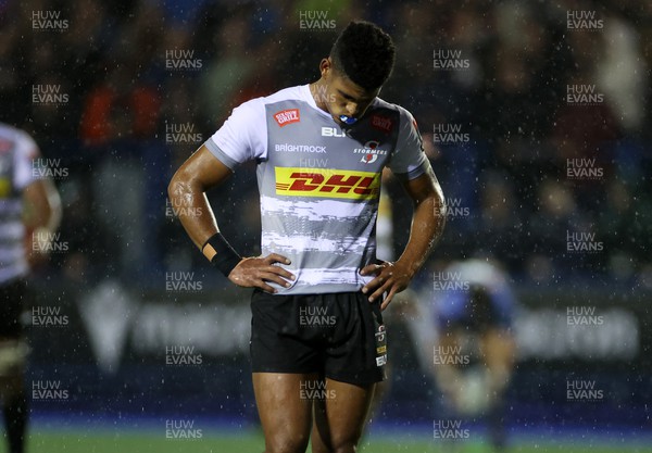 221022 - Cardiff Rugby v DHL Stormers - BKT United Rugby Championship - Dejected Sacha Mngomezulu of Stormers