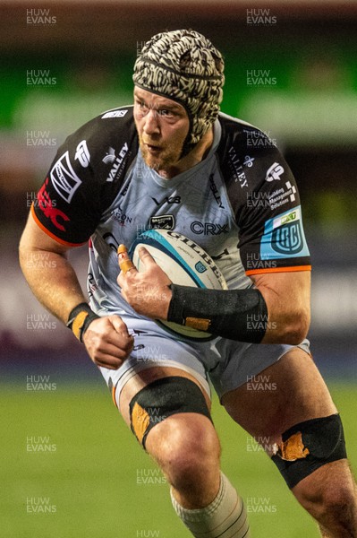 261223 - Cardiff Rugby v Dragons RFC - United Rugby Championship - Dan Lydiate of Dragons