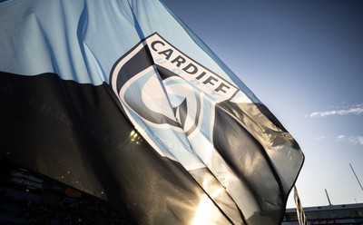 261225 - Cardiff Rugby v Dragons RFC, United Rugby Championship - Cardiff Rugby flags