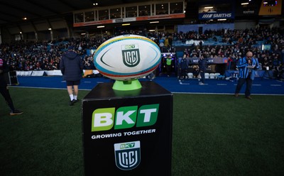 261225 - Cardiff Rugby v Dragons RFC, United Rugby Championship - Match ball