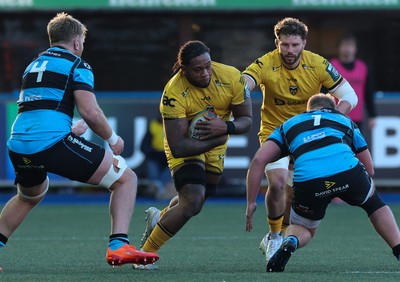 261225 - Cardiff Rugby v Dragons RFC, United Rugby Championship - Levi Douglas of Dragons RFC 
