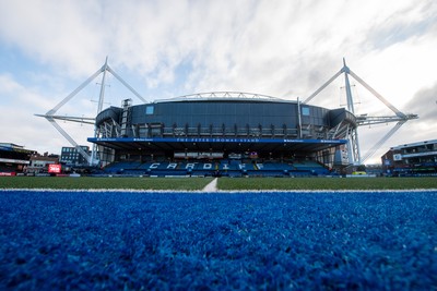 261225 - Cardiff Rugby v Dragons RFC - United Rugby Championship - A general view of Cardiff Arms Park