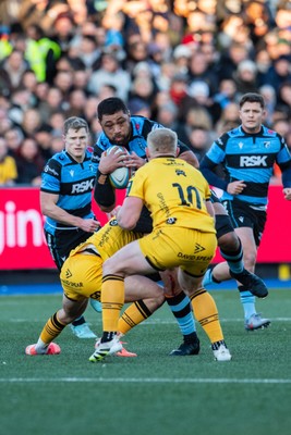 261225 - Cardiff Rugby v Dragons RFC - United Rugby Championship - Taulupe Faletau of Cardiff Rugby