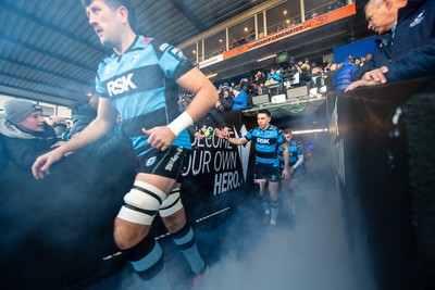 261225 - Cardiff Rugby v Dragons RFC - United Rugby Championship - Josh Adams of Cardiff Rugby