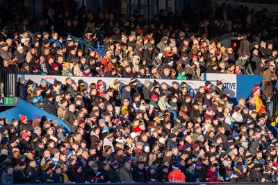 261225 - Cardiff Rugby v Dragons RFC - United Rugby Championship - Fans at Cardiff Arms Park