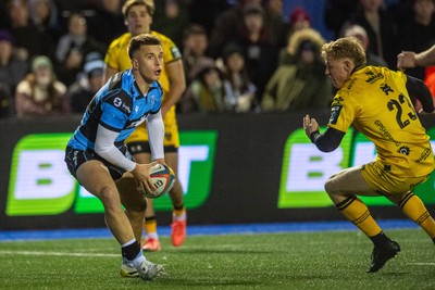 261225 - Cardiff Rugby v Dragons RFC - United Rugby Championship - Cam Winnett of Cardiff Rugby