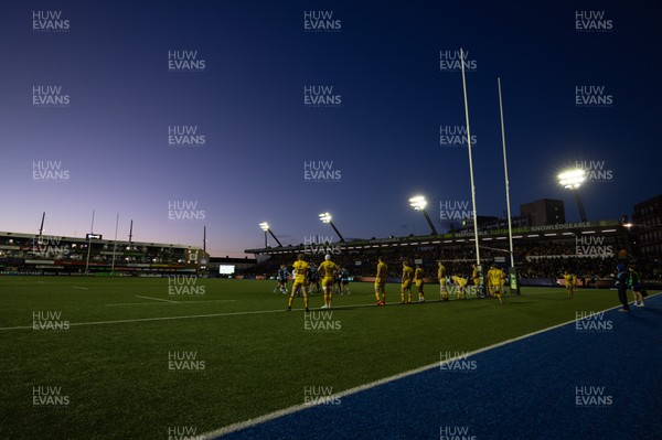 261225 - Cardiff Rugby v Dragons RFC, United Rugby Championship - A general view of the Arms Park during the match