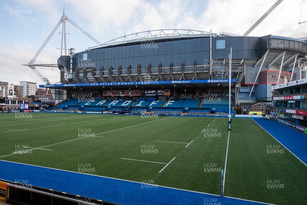 261225 - Cardiff Rugby v Dragons RFC - United Rugby Championship - A general view of Cardiff Arms Park