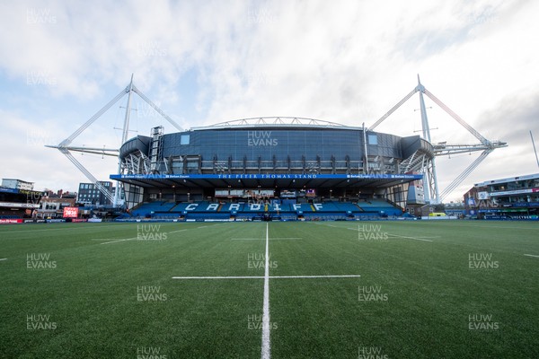 261225 - Cardiff Rugby v Dragons RFC - United Rugby Championship - A general view of Cardiff Arms Park