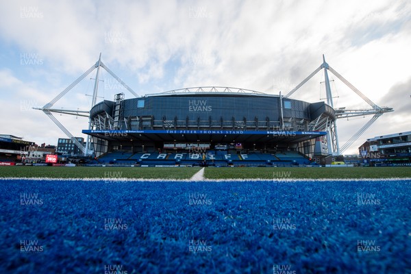 261225 - Cardiff Rugby v Dragons RFC - United Rugby Championship - A general view of Cardiff Arms Park