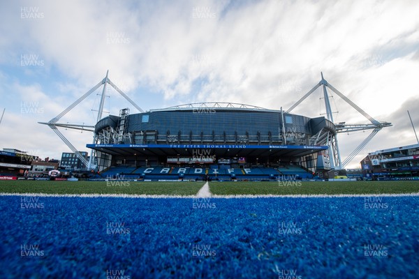 261225 - Cardiff Rugby v Dragons RFC - United Rugby Championship - A general view of Cardiff Arms Park