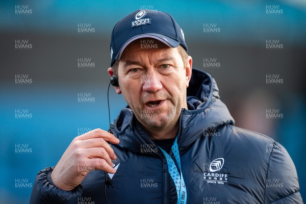 261225 - Cardiff Rugby v Dragons RFC - United Rugby Championship - Corniel Van Zyl of Cardiff Rugby