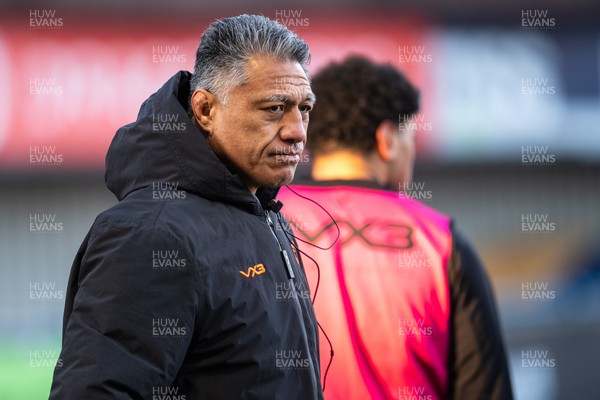 261225 - Cardiff Rugby v Dragons RFC - United Rugby Championship - Filo Tiatia Dragons Head Coach