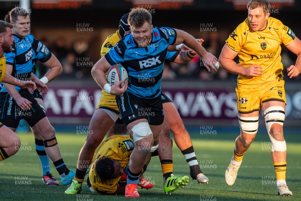 261225 - Cardiff Rugby v Dragons RFC - United Rugby Championship - Josh McNally of Cardiff Rugby