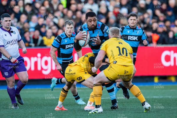 261225 - Cardiff Rugby v Dragons RFC - United Rugby Championship - Taulupe Faletau of Cardiff Rugby