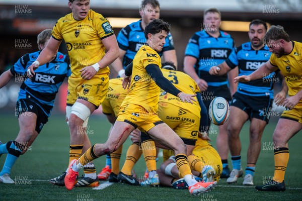 261225 - Cardiff Rugby v Dragons RFC - United Rugby Championship - Che Hope of Dragons  