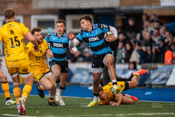 261225 - Cardiff Rugby v Dragons RFC - United Rugby Championship - Mason Grady of Cardiff Rugby