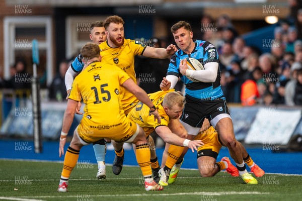 261225 - Cardiff Rugby v Dragons RFC - United Rugby Championship - Mason Grady of Cardiff Rugby