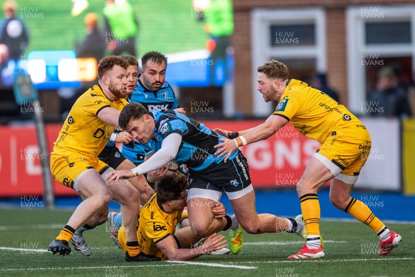 261225 - Cardiff Rugby v Dragons RFC - United Rugby Championship - Mason Grady of Cardiff Rugby