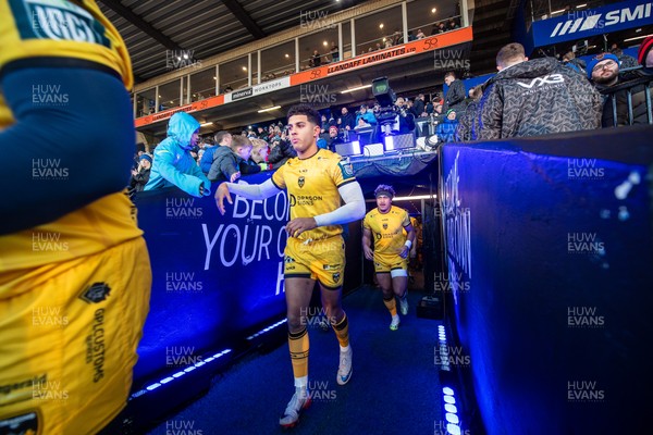 261225 - Cardiff Rugby v Dragons RFC - United Rugby Championship - Rio Dyer of Dragons