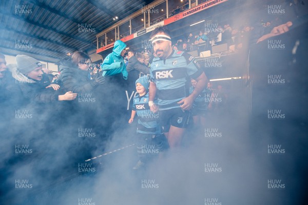 261225 - Cardiff Rugby v Dragons RFC - United Rugby Championship - Liam Belcher of Cardiff Rugby