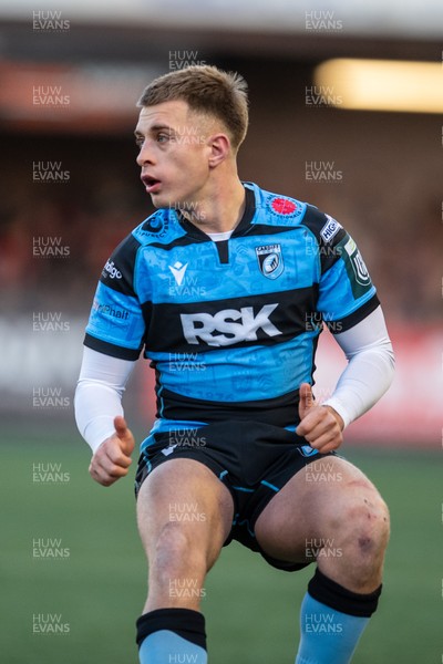 261225 - Cardiff Rugby v Dragons RFC - United Rugby Championship - Cam Winnett of Cardiff Rugby