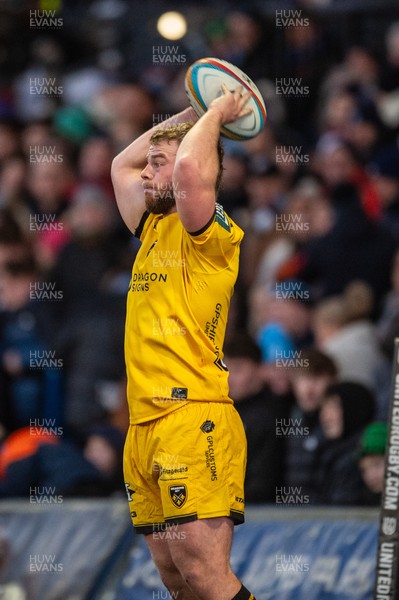 261225 - Cardiff Rugby v Dragons RFC - United Rugby Championship - George Roberts of Dragons