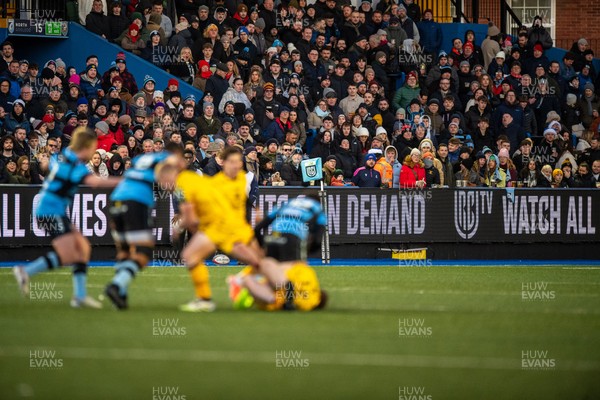 261225 - Cardiff Rugby v Dragons RFC - United Rugby Championship - Fans at Cardiff Arms Park