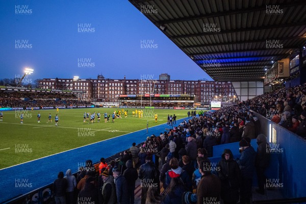261225 - Cardiff Rugby v Dragons RFC - United Rugby Championship - A general view of Cardiff Arms Park