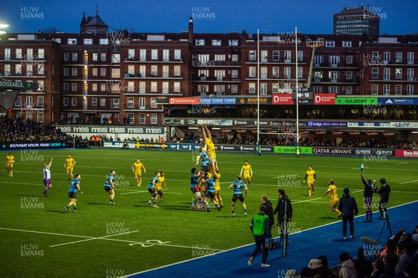 261225 - Cardiff Rugby v Dragons RFC - United Rugby Championship - A general view of Cardiff Arms Park