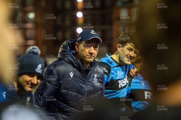 261225 - Cardiff Rugby v Dragons RFC - United Rugby Championship - Corniel Van Zyl of Cardiff Rugby