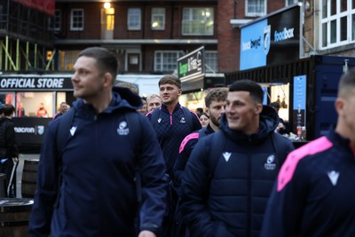 301124 - Cardiff Rugby v Dragons RFC - United Rugby Championship - Alex Mann of Cardiff arrives at the ground