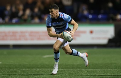 301124 - Cardiff Rugby v Dragons RFC - United Rugby Championship - Ellis Bevan of Cardiff 