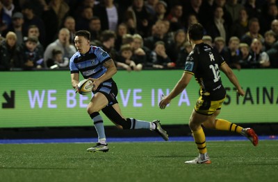 301124 - Cardiff Rugby v Dragons RFC - United Rugby Championship - Josh Adams of Cardiff 