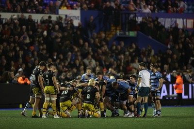 301124 - Cardiff Rugby v Dragons RFC - United Rugby Championship - Scrum