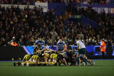 301124 - Cardiff Rugby v Dragons RFC - United Rugby Championship - Scrum