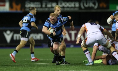 251025 - Cardiff Rugby v Edinburgh - United Rugby Championship - Keiron Assiratti of Cardiff 
