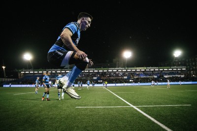 251025 - Cardiff Rugby v Edinburgh - United Rugby Championship - Josh Adams of Cardiff 