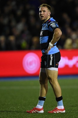251025 - Cardiff Rugby v Edinburgh Rugby - United Rugby Championship - Ioan Lloyd of Cardiff Rugby